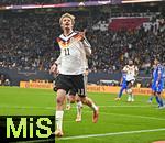 17.11.2025, Fussball WM-Qualifikation Europa 2025/26, 10.Spieltag,  Deutschland - Slowakei, in der Red-Bull-Arena Leipzig (Deutschland). Nick Woltemade (Deutschland) jubelt.