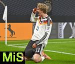 17.11.2025, Fussball WM-Qualifikation Europa 2025/26, 10.Spieltag,  Deutschland - Slowakei, in der Red-Bull-Arena Leipzig (Deutschland). Nick Woltemade (Deutschland) jubelt. 