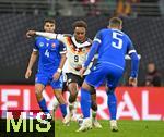 17.11.2025, Fussball WM-Qualifikation Europa 2025/26, 10.Spieltag,  Deutschland - Slowakei, in der Red-Bull-Arena Leipzig (Deutschland). Assan Ouedraogo (Deutschland) trifft hier zum 6:0