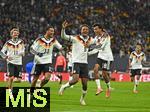 17.11.2025, Fussball WM-Qualifikation Europa 2025/26, 10.Spieltag,  Deutschland - Slowakei, in der Red-Bull-Arena Leipzig (Deutschland). Torjubel v.l. Felix Nmecha (Deutschland), Ridle Baku (Deutschland) und Nathaniel Brown (Deutschland) 