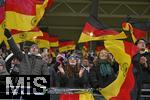 17.11.2025, Fussball WM-Qualifikation Europa 2025/26, 10.Spieltag,  Deutschland - Slowakei, in der Red-Bull-Arena Leipzig (Deutschland). Die deutschen Fans feiern.