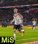 17.11.2025, Fussball WM-Qualifikation Europa 2025/26, 10.Spieltag,  Deutschland - Slowakei, in der Red-Bull-Arena Leipzig (Deutschland). Torjubel Nick Woltemade (Deutschland) 