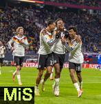 17.11.2025, Fussball WM-Qualifikation Europa 2025/26, 10.Spieltag,  Deutschland - Slowakei, in der Red-Bull-Arena Leipzig (Deutschland). Torjubel v.li: Nick Woltemade (Deutschland), Felix Nmecha (Deutschland), Assan Ouedraogo (Deutschland), Nathaniel Brown (Deutschland) 