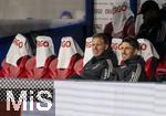 17.11.2025, Fussball WM-Qualifikation Europa 2025/26, 10.Spieltag,  Deutschland - Slowakei, in der Red-Bull-Arena Leipzig (Deutschland). v.li: Trainer Julian Nagelsmann (Deutschland) und Co-Trainer Benjamin Glck (Deutschland) vor dem Spiel.