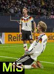 17.11.2025, Fussball WM-Qualifikation Europa 2025/26, 10.Spieltag,  Deutschland - Slowakei, in der Red-Bull-Arena Leipzig (Deutschland). Torjubel Nick Woltemade (Deutschland), Joshua Kimmich (Deutschland), 