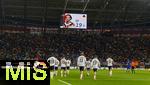17.11.2025, Fussball WM-Qualifikation Europa 2025/26, 10.Spieltag,  Deutschland - Slowakei, in der Red-Bull-Arena Leipzig (Deutschland). Torjubel Leroy Sane (Deutschland), auf der Anzeigetafel 