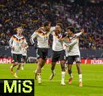 17.11.2025, Fussball WM-Qualifikation Europa 2025/26, 10.Spieltag,  Deutschland - Slowakei, in der Red-Bull-Arena Leipzig (Deutschland). Torjubel v.li: Nick Woltemade (Deutschland), Felix Nmecha (Deutschland), Assan Ouedraogo (Deutschland), Nathaniel Brown (Deutschland).