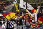 17.11.2025, Fussball WM-Qualifikation Europa 2025/26, 10.Spieltag,  Deutschland - Slowakei, in der Red-Bull-Arena Leipzig (Deutschland). Fans Deutschland feiern die Mannschaft 