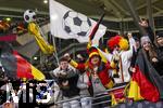 17.11.2025, Fussball WM-Qualifikation Europa 2025/26, 10.Spieltag,  Deutschland - Slowakei, in der Red-Bull-Arena Leipzig (Deutschland). Fans Deutschland feiern die Mannschaft 