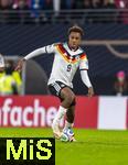 17.11.2025, Fussball WM-Qualifikation Europa 2025/26, 10.Spieltag,  Deutschland - Slowakei, in der Red-Bull-Arena Leipzig (Deutschland). Assan Ouedraogo (Deutschland) 