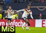 17.11.2025, Fussball WM-Qualifikation Europa 2025/26, 10.Spieltag,  Deutschland - Slowakei, in der Red-Bull-Arena Leipzig (Deutschland). Assan Ouedraogo (Deutschland) am Ball 