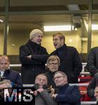 17.11.2025, Fussball WM-Qualifikation Europa 2025/26, 10.Spieltag,  Deutschland - Slowakei, in der Red-Bull-Arena Leipzig (Deutschland). Ehrentribne, oben v.li:  DFB Prsident Bernd Neuendorf (Deutschland), Holger Blask, Geschftsfhrer Deutscher Fuballbund, 
