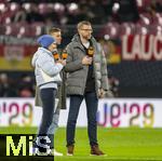 17.11.2025, Fussball WM-Qualifikation Europa 2025/26, 10.Spieltag,  Deutschland - Slowakei, in der Red-Bull-Arena Leipzig (Deutschland). ZDF-Experten auf dem Platz, von links:  Katrin Mller Hohenstein, mit Christoph Kramer und Per Mertesacker. 