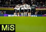 17.11.2025, Fussball WM-Qualifikation Europa 2025/26, 10.Spieltag,  Deutschland - Slowakei, in der Red-Bull-Arena Leipzig (Deutschland). Motivationskreis der Deutschen Spieler vor dem Anpfiff.