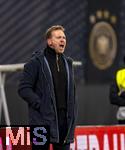 17.11.2025, Fussball WM-Qualifikation Europa 2025/26, 10.Spieltag,  Deutschland - Slowakei, in der Red-Bull-Arena Leipzig (Deutschland). Trainer Julian Nagelsmann (Deutschland) in Rage