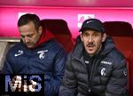 22.11.2025, Fussball Bundesliga 2025/2026, 11.Spieltag, FC Bayern Mnchen - SC Freiburg, in der Allianz-Arena Mnchen,  Trainer Julian Schuster (SC Freiburg) nachdenklich.


