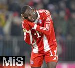 22.11.2025, Fussball Bundesliga 2025/2026, 11.Spieltag, FC Bayern Mnchen - SC Freiburg, in der Allianz-Arena Mnchen,   Nicolas Jackson (FC Bayern Mnchen)  Torjubel nach dem 5:2

