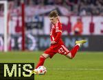 22.11.2025, Fussball Bundesliga 2025/2026, 11.Spieltag, FC Bayern Mnchen - SC Freiburg, in der Allianz-Arena Mnchen,  Lennart Karl (FC Bayern Mnchen) am Ball 