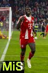 22.11.2025, Fussball Bundesliga 2025/2026, 11.Spieltag, FC Bayern Mnchen - SC Freiburg, in der Allianz-Arena Mnchen, Torjubel,  Dayot Upamecano (FC Bayern Mnchen)