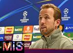 25.11.2025,  Fussball UEFA Championsleague 2025/2026: Pressekonferenz des FC Bayern Mnchen am Tag vor dem Spiel FC Arsenal - FC Bayern Mnchen, im Emirates-Stadion London (England). Harry Kane (FC Bayern Mnchen)   bei der Pressekonferenz
  

