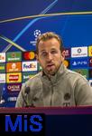 25.11.2025,  Fussball UEFA Championsleague 2025/2026: Pressekonferenz des FC Bayern Mnchen am Tag vor dem Spiel FC Arsenal - FC Bayern Mnchen, im Emirates-Stadion London (England). Harry Kane (FC Bayern Mnchen) 
  

