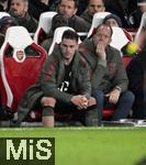 26.11.2025,  Fussball UEFA Championsleague 2025/2026: Vorrunde 5.Spieltag, FC Arsenal - FC Bayern Mnchen, im Emirates-Stadion London (England) Joshua Kimmich (FC Bayern Mnchen) ist gefrustet
  

