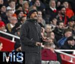 26.11.2025,  Fussball UEFA Championsleague 2025/2026: Vorrunde 5.Spieltag, FC Arsenal - FC Bayern Mnchen, im Emirates-Stadion London (England) Trainer Vincent Kompany (FC Bayern Mnchen) ist unzufrieden.
  

