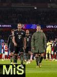 26.11.2025,  Fussball UEFA Championsleague 2025/2026: Vorrunde 5.Spieltag, FC Arsenal - FC Bayern Mnchen, im Emirates-Stadion London (England), Harry Kane (FC Bayern Mnchen), Joshua Kimmich (FC Bayern Mnchen) nach dem Spiel frustriert.