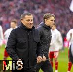 29.11.2025, Fussball Bundesliga 2025/2026, 12.Spieltag, FC Bayern Mnchen - FC St. Pauli, in der Allianz-Arena Mnchen, v.li: Sportvorstand Max Eberl (Bayern Mnchen) und Sportdirektor Christoph Freund (Bayern Mnchen) 