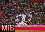 29.11.2025, Fussball Bundesliga 2025/2026, 12.Spieltag, FC Bayern M�nchen - FC St. Pauli, in der Allianz-Arena M�nchen, Telekom-Werbung, gebildet auf den R�ngen von Telekom-Auszubildenden mit weissem Plasik-Capes.