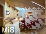 05.12.2025, Mnchen, Bayern, Blick in den leeren Plenarsaal im Bayerischen Landtag im Maximilianeum Mnchen.

