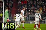 14.12.2025, Fussball Bundesliga 2025/2026, 14.Spieltag, FC Bayern M�nchen - 1.FSV Mainz 05, in der Allianz-Arena M�nchen,  Kacper Potulski (FSV Mainz) Torjubel zum 1:1

