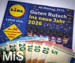 28.12.2025, Prospekt f�r Feuerwerksverkauf von LIDL ab Montag 29.12.2025. Guten Rutsch ins neue Jahr 2026, Lidl lohnt sich. 