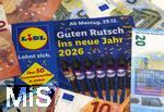 28.12.2025, Prospekt f�r Feuerwerksverkauf von LIDL ab Montag 29.12.2025. Guten Rutsch ins neue Jahr 2026, Lidl lohnt sich. 