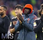 06.01.2026, Fussball 1. Bundesliga 2025/2026, Testspiel: RB Salzburg - FC Bayern M�nchen, in der Red Bull Arena Salzburg (�sterreich), Dayot Upamecano (FC Bayern M�nchen) nach. dem Spiel.