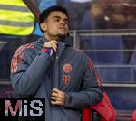 06.01.2026, Fussball 1. Bundesliga 2025/2026, Testspiel: RB Salzburg - FC Bayern M�nchen, in der Red Bull Arena Salzburg (�sterreich), Luis Diaz (FC Bayern M�nchen) auf der Bank.