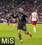 06.01.2026, Fussball 1. Bundesliga 2025/2026, Testspiel: RB Salzburg - FC Bayern M�nchen, in der Red Bull Arena Salzburg (�sterreich), Felipe Chavez (Bayern M�nchen) Torjubel 