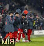 06.01.2026, Fussball 1. Bundesliga 2025/2026, Testspiel: RB Salzburg - FC Bayern M�nchen, in der Red Bull Arena Salzburg (�sterreich), Maycon Cardozo (Bayern M�nchen) nach dem Spiel mit Deniz Ofli (FC Bayern M�nchen) 