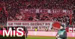 11.01.2026, Fussball Bundesliga 2025/2026, 16.Spieltag, FC Bayern M�nchen - VfL Wolfsburg, in der Allianz-Arena M�nchen,  Bayernfans in der S�dkurve mit Plakat: No one can stop us! (Keiner kann uns Aufhalten)


