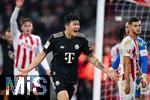 14.01.2026, Fussball 1. Bundesliga 2025/2026, 17. Spieltag, 1.FC K�ln - FC Bayern M�nchen, im Rhein-Energie-Stadion K�ln. Min-Jae Kim (FC Bayern M�nchen)  freut sich �ber das Tor zum 1:2, 