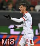 15.01.2026, Fussball 1. Bundesliga 2025/2026, 17.Spieltag, FC Augsburg - 1.FC Union Berlin, in der WWK-Arena Augsburg. Dimitrios Christos Giannoulis (FC Augsburg) unzufrieden.
 

