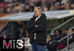 15.01.2026, Fussball 1. Bundesliga 2025/2026, 17.Spieltag, FC Augsburg - 1.FC Union Berlin, in der WWK-Arena Augsburg. Trainer Manuel Baum (FC Augsburg) nachdenklich   