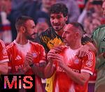 18.01.2026, Fussball, der FC Bayern M�nchen Legends-CUP, im SAP-Garden M�nchen. v.l. Diego Contento (Bayern M�nchen)., Mats Hummels (Dortmund) und Franck Ribery (Bayern M�nchen)