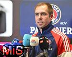 18.01.2026, Fussball, der FC Bayern M�nchen Legends-CUP, im SAP-Garden M�nchen. Philipp Lahm (Bayern M�nchen) beim Interview