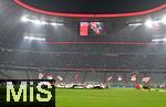 21.01.2026,  Fussball UEFA Championsleague 2025/2026: Vorrunde 7.Spieltag, FC Bayern M�nchen - Union Saint-Gilloise, in der Allianz-Arena M�nchen.  Die leere S�dkurve. 
  

