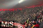 21.01.2026,  Fussball UEFA Championsleague 2025/2026: Vorrunde 7.Spieltag, FC Bayern M�nchen - Union Saint-Gilloise, in der Allianz-Arena M�nchen. Die Ultras oberhalb der S�dtrib�ne.
  

