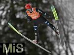 23.01.2026, Skiflug-Weltmeisterschaft Oberstdorf 2026, auf der Heini-Klopfer-Skiflugschanze in Oberstdorf (Deutschland). Einzelwettbewerb Tag 1,  GEIGER Karl (Deutschland)
 im Flug