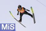 23.01.2026, Skiflug-Weltmeisterschaft Oberstdorf 2026, auf der Heini-Klopfer-Skiflugschanze in Oberstdorf (Deutschland). Einzelwettbewerb Tag 1,  NIKAIDO Ren (Japan) in der Luft.