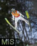 23.01.2026, Skiflug-Weltmeisterschaft Oberstdorf 2026, auf der Heini-Klopfer-Skiflugschanze in Oberstdorf (Deutschland). Einzelwettbewerb Tag 1,  EMBACHER Stephan (�sterreich) in der Luft.