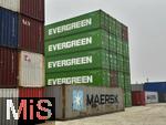 28.01.2026, M�nchen Trudering, Container-Lager auf einem Baugrund am Rappenweg. Ein tempor�res �bersee-Container-Depot in Trudering-Riem sorgt f�r unmut im Stadtrat. Eigentlich ist auf dem Gel�nde Wohnbebauung geplant, doch die Genehmigungen lassen auf sich warten, weshalb einige Eigent�mer ihre Fl�chen nun f�r Zwischennutzungen vermieten, mit unangenehmen Folgenwegen Schwerlastverkehr f�r die Anwohner.